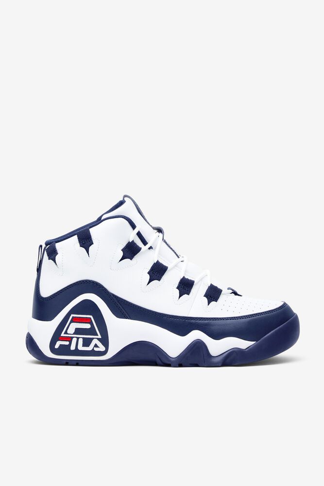 Fila Trainers Mens White Grant Hill 1 - Ireland 60419-TLWE